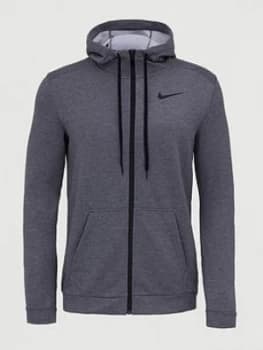 Nike Dry Fleece Full Zip Hoodie - Charcoal