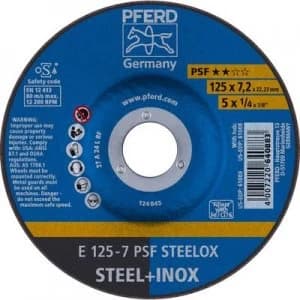 PFERD 62012640 Psf Steelox Grinding disc (off-set) 125mm 22.23mm 10 pc(s)