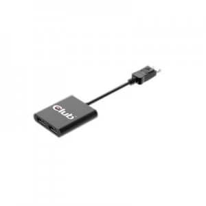 club3D CSV-5200 2 ports DisplayPort splitter 1920 x 1080 p Black