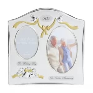 Double Aperture 50th Anniversary Photo Frame
