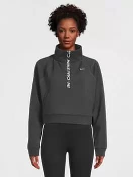 Nike Training Dri-FIT Femme 1/4 Zip - Grey, Size XL, Women