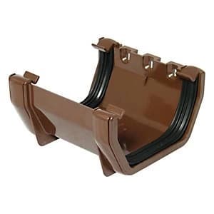 FloPlast RUS1BR Square Line Gutter Union Bracket - Brown