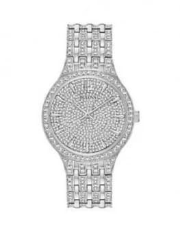 Bulova Phantom Swarovski Adorned Dial Stainless Steel And Swarovski Bracelet Watch