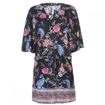 Seafolly Water Garden Kaftan Ladies - BLACK