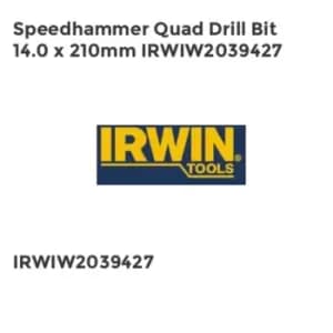 Irwin Speedhammer Quad Drill Bit 14.0 x 210mm IRWIW2039427