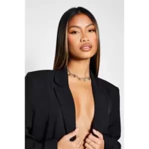 I Saw It First Mini Butterfly Diamante Necklace - Metallics