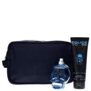Police To Be Gift Set 125ml Eau de Toilette + 100ml All Over Body Shampoo + Toiletry Bag