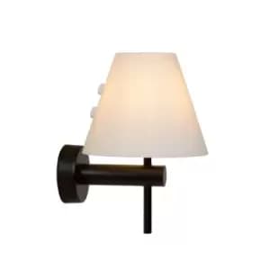 Lucide Roxy Modern Wall Light Bathroom 1xG9 IP44 Black