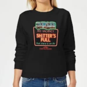 National Lampoon No Vacancy Womens Christmas Sweatshirt - Black