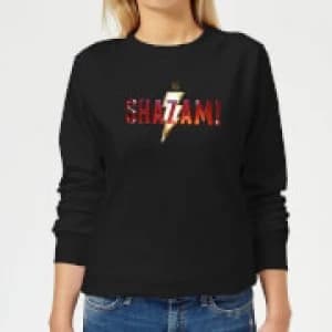 Shazam Logo Womens Sweatshirt - Black