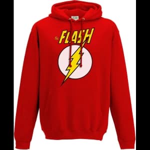 The Flash - Logo And Symbol Mens X-Large Hooded Sweatshirt - Red