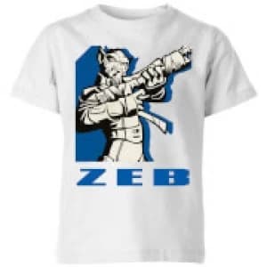 Star Wars Rebels Zeb Kids T-Shirt - White - 11-12 Years