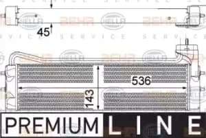 x1 Behr Heat Exchanger 8MO376756-711 Genuine replacement part for Car Made in DE