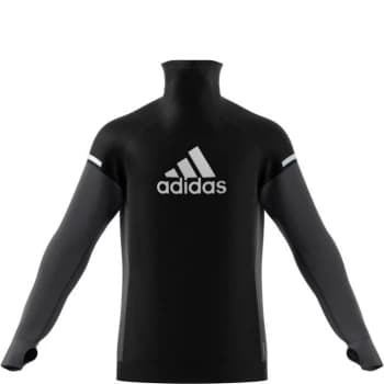 adidas Block Long Sleeve T Shirt Mens - Black/Grey
