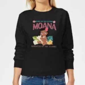 Moana Born In The Ocean Womens Sweatshirt - Black