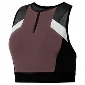 Reebok Colour Block Cropped Sports Bra Ladies - Almost Grey