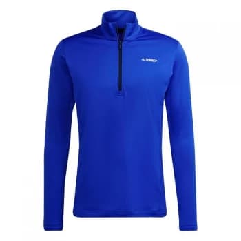 adidas Terrex Everyhike Half-Zip Fleece Jacket Mens - Bold Blue