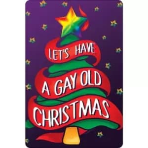 Grindstore Lets Have A Gay Old Christmas Plaque (One Size) (Purple/Red/Green) - Purple/Red/Green