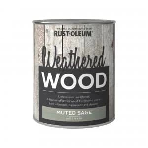 Rust-Oleum Muted Sage Matt Weathered Wood Paint 750ml Sage (Green)