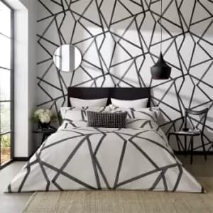 Harlequin Sumi BCI Cotton Duvet Cover - Grey