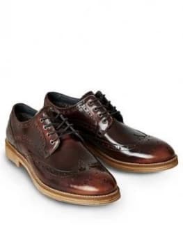 Joe Browns Joe Browns Smokey Jazz High Shine Brogue, Caramel, Size 10, Men