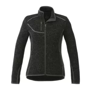 Elevate Womens/Ladies Tremblant Knit Jacket (XS) (Heather Smoke)