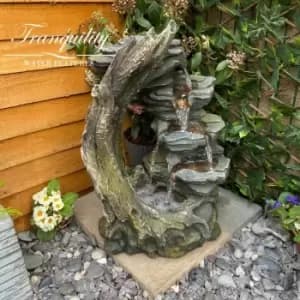 Open Crystal Falls Mains Powered Water Feature