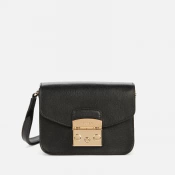Furla Womens Metropolis Mini Cross Body Bag - Black