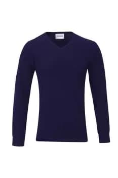 14 Gauge V Neck Fully Fashioned Jumper Sweatshirt