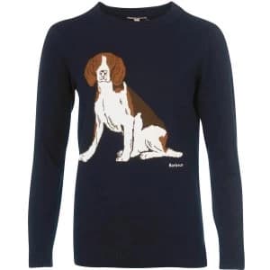 Barbour Womens Housesteads Knit Navy 10