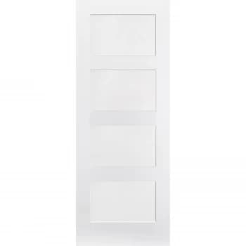 Shaker Internal Primed White 4 Panel Door - 762 x 1981mm