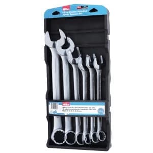 Hilka 6 Piece Jumbo Chrome Vanadium Combination Spanner Metric Pro Craft