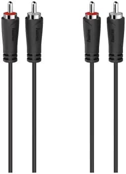 Hama 1.5m RCA to RCA Audio Cable - Black