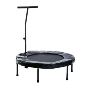 Homcom 39 Kids Mini Trampoline Stability Rebounder Jumper W/ Handle Toy Fitness
