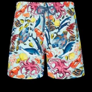 Men Swim Shorts Ultra-light And Packable Fisherman - Mahina - Blue - Size XL - Vilebrequin