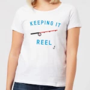 Keeping it Reel Womens T-Shirt - White - 3XL
