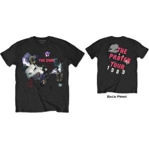 The Cure - The Prayer Tour 1989 Unisex Large T-Shirt - Black