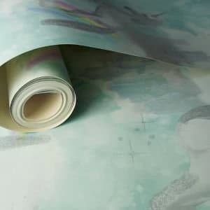 Holden Decor Teal Unicorn Glitter effect Smooth Wallpaper