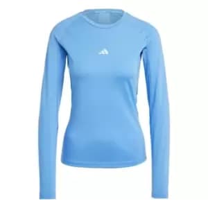 adidas Techfit Long-Sleeve Top Training Long-Sleeve Top W - Blue