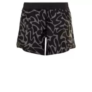 Reebok Running Printed Shorts Womens - Black