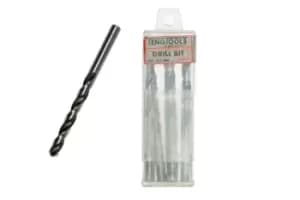Teng Tools DBX090 5x 9.0mm Fully Ground Drill Bit - Split Point - DIN 362