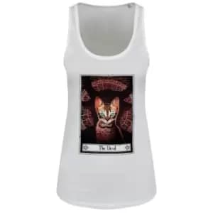Deadly Tarot Womens/Ladies The Devil Felis Floaty Vest Top (S) (White)