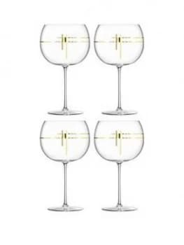 Lsa International Century Balloon Glasses ; Set Of 4