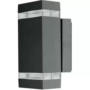 Elstead Jannik - LED 2 Light Outdoor Up Down Wall Light Graphite IP44