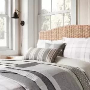 Helena Springfield Classic Check Kingsize Duvet Cover Set, Grey