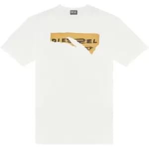 Diesel Peel-Off T-Shirt - White