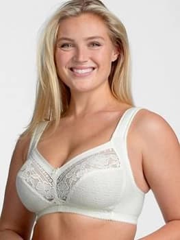 Miss Mary of Sweden Non Wire Cotton Lined Cup Bra - Champagne, Champagne, Size 36B, Women
