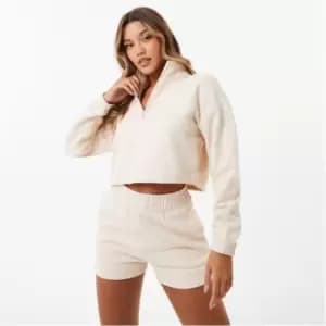 Everlast quarter Zip Fleece Top - Neutral