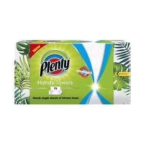 Plenty Handy Kitchen Towels 2-Ply 75 Sheets per Box Ref C001749 Pack 8