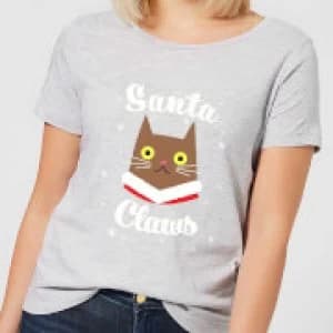 Santa Claws Womens T-Shirt - Grey - 3XL